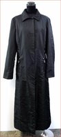 Bana8・衣類◆美品◆FENDI JEANS/フェンディ 中綿入り ナイロン ロングコート ブラック