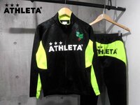 ATHLETA アスレタ/CAFE DO BRASIL ロゴプリント ウォームアップ ジャージ セットアップ S/トレーニング 上下セット/サッカー フットサル