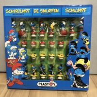 【未開封】Smurf スマーフ　チェスセット　フィギュア PLASTOY社製 フランス 希少品