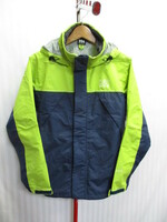 ヘリーハンセン　レインパーカー　SIZE L　緑紺　レインコート　雨具　トレッキングジャケット　アウトドアナイロンジャンパー 登山　04171