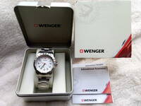 新品未使用　ウェンガー　WENGER　腕時計　　メンズミリタリーウォッチ　ホワイト