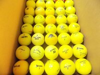 カラーボール ロストボール ブランドMIX 40個 イエローボール ゴルフボール ブリジストン タイトリスト スリクソン キャロウェイ