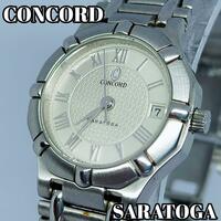 【美品】スイス製　高級腕時計　コンコルドCONCORD サラトガ