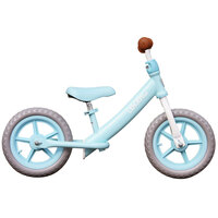【アウトレット】ペダルなし 子供用自転車 キックバイク ランニングバイク LENJOY S100-12＜ライトブルー＞