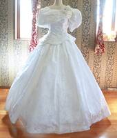 純白タケミブライダル高級ウエディングドレス9号11号13号15号M~3Lサイズ大きいサイズアンティークドレス舞台衣装