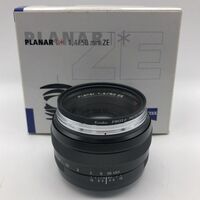 6w2 極美品 CarlZeiss Planar T＊ 1.4/50mm ZE 箱付 ZEISS CONTAX カールツァイス プラナー コンタックス カメラ レンズ AF 1000~