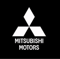 MITSUBISHI MOTORS （三菱）OLDロゴ　切文字ステッカー　10cm　2枚