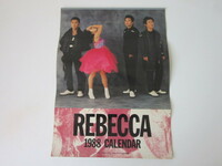 レベッカ REBECCA 1988年 B2サイズ カレンダー 検/ NOKKO ロック・バンド ミュージシャン