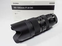 [美品]SIGMA Art 50-100mm F1.8 DC HSM (キヤノンEF用)元箱付き、付属品付き