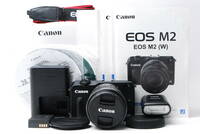【美品】 キャノン Canon EOS M2 DS126471 ZOOM LENS EF-M 18-55mm F3.5-5.6 IS STM ≪元箱付き≫ #2690408284