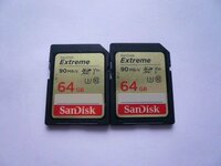 SanDisk　Extreme　SDXCカード　64GB　2枚セット　