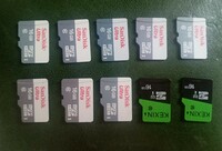 マイクロSDカード　16GB×10枚　 サンディスク・KEXIN　　