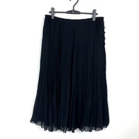 レリアン Leilian スカート ひざ丈 ブラック 17+サイズ 868557