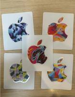 【送料無料】Apple gift card アップル ギフトカード ステッカー シール（使用済み）Apple iTunes 5種類(合計55枚)