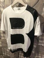 1円 ★ kolor BEACON カラー ビーコン BIG B PRINT 半袖Tシャツ 21SBM-T08234 サイズ1 ホワイト　FK