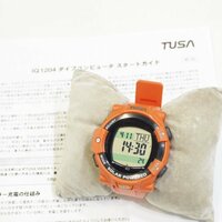 【300台限定カラー】TUSA IQ1204 DCソーラー リンク ダイブコンピューター オレンジ 即決保証付（美品）