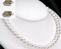 今年の市場価格が昨年の２～３倍前後に！！　照り巻最高花珠真珠ネックレス8.5－9㍉　鑑別付