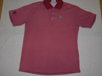 ClevelandGOLFクリーブランドゴルフ・渋赤 半袖ポロシャツ(L) USED美品　