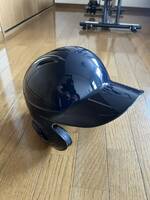 ミズノ ヘルメット ソフトボール用 Oサイズ ネイビー JSA3 袋付