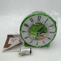 y2588 新品 未使用品 SEIKO 時計 掛時計 置時計 KR826M NF26 目覚し時計 光る時計 セイコー グリーン 緑 現状品