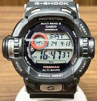 CASIO カシオ G-SHOCK ジーショック RISEMAN ライズマン GW-9200J 電波ソーラー ブラック デジタル ラバーバンド 腕時計