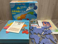 【未使用品】くもん世界地図パズル　KUMON TOY 5歳以上　身につくシリーズ　知識