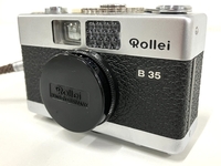 Rollei ローライ B35 Carl Zeiss Triotar 40mm f3.5 シルバー フィルムカメラ カバー付き ジャンク B8772207