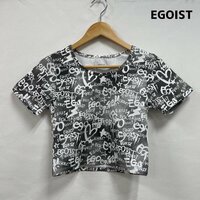 エゴイスト EGOIST 加工風総ロゴTシャツ BLK FREE 参考定価￥5590 Tシャツ Tシャツ FREE 白 / ホワイト X 黒 / ブラック