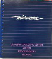 【MICROWARE】OS-9/6809 OPERATING SYSTEM PROGRAMMER'S MANUAL