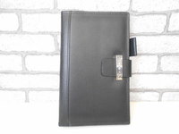 ◆REGAL　システム手帳　 ビジネス手帳　リーガル　ブラック　　カード入れあり　手帳カバー