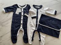 アルマーニ新生児ロンパース2枚セットカバーオール ベビー服 ポーチ付き