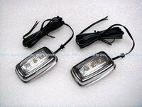 送料無料 (沖縄・離島除く) LED サイドマーカー アンバー光 テープ固定式 (２個１組) フォード リンカーン　アメ車