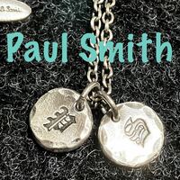 【m】ポールスミス Paul Smith PSロゴ ネックレス シルバーカラー