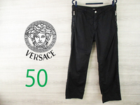 春夏 VERSACE ヴェルサーチ イタリア製〈ビッグサイズ・パンツ〉●MP950y