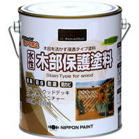 ニッペホームプロダクツ　水性　木部保護塗料　1.6L　チャコールブラック　　アウトレット品　