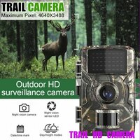 「送料無料」トレイルカメラ 赤外線暗視 16Mp 4K HD1080p,IP66,防水ホームセキュリティカメラ,屋外防犯 狩猟監視 カラーディスプレイbc
