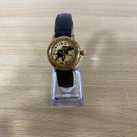 HUNTING WORLD ハンティング ワールド 金文字盤 アナログ デイト クォーツ QZ メンズ 腕時計 時計 4 リ サ ス 14