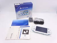 AA1530/未使用 ソニー PS VITA 本体 PCH-2000/ライトブルー ホワイト 箱 取説 付他/SONY PlayStation Vita ゲーム 保管品