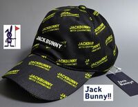新品 ジャックバニー ユニセックス 58cm キャップ 帽子 ゴルフ 　パーリーゲイツ JACK BUNNY