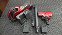 SHARP FREED コードレスサイクロン掃除機 EC-SX200-R 赤色 予備バッテリー 予備フィルター 付