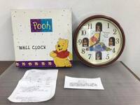 在/ 美品 Pooh WALL CLOCK くまのプーさん 12曲のメロディー ウォールクロック/壁時計/掛時計/インテリア/ディズニー/キャラクター