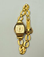 (1-1025) SNAKE 腕時計FEWA k18 4051 金色 ゴールド色 ANTIMAGNETIC 動作未確認 スイス ヴィンテージ【緑和堂】