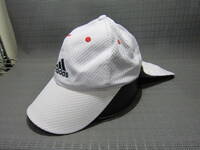 adidas アディダス　ゴルフ　日よけ垂れ付きキャップ　帽子　白　54～57cm　S2404D