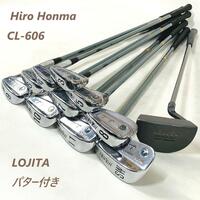 ホンマ Hiro Honma CL-606 アイアン 10本セット ヴィンテージ 黒七宝 T-800 BORON M43 フレックス R-1 LOJITA パター付き 33.5インチ