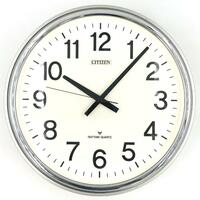 CITIZEN シチズン リズム時計工業 8MG630 T2615L 大型 掛け時計 リズムクォーツ 直径45cm 昭和 レトロ【動作品】