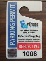 ◆新品U.S.駐車許可書【Parking Permit Hang Tags】反射タイプ+ホログラム仕様sampleパーキングパーミット ◆送料230円～