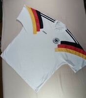 希少 80s―90s adidas サッカー ドイツナショナルチーム Tシャツ MADE IN COLOMBIA サイズM
