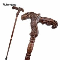 DA018:茶色の木製の吸血鬼のコスチューム　杖　ウォーキングスティック　装飾的なコスプレパーティー　恐竜のファッション 93cm