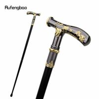 D026:金　黒　パンダ コンパス ウォーキング杖 装飾的なウォーキングスティック エレガントなコスプレ杖93cm