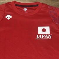 ◎DESCENTE RAIZIN JAPAN 空手 日本代表 メンズ Tシャツ Karate shirt